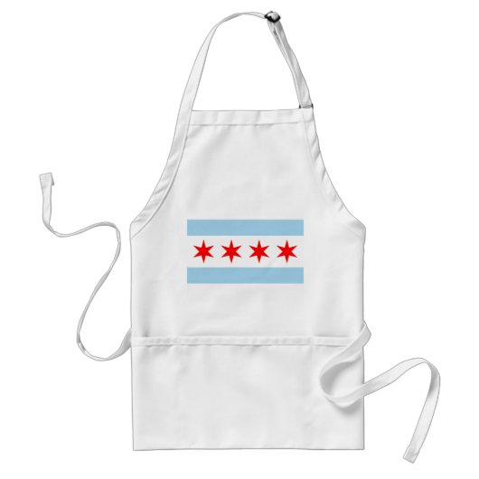 Tablier Apron avec le drapeau de Chicago, Illinois State, (Devant)