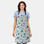 Tablier Apron avec rennes d'hiver (Porté)