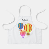 Tablier Apron - Ballons à air chaud avec nom (Recto)
