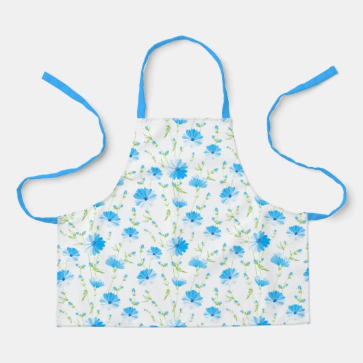Tablier Apron-Blue Flowers Apron (Recto)