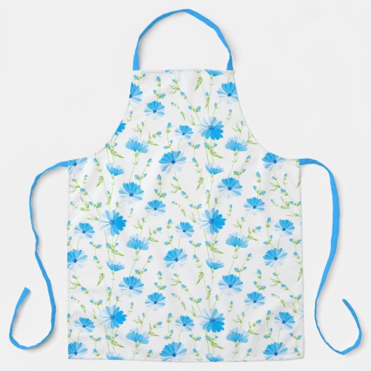 Tablier Apron-Blue Flowers Apron (Recto)