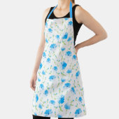 Tablier Apron-Blue Flowers Apron (Insitu)