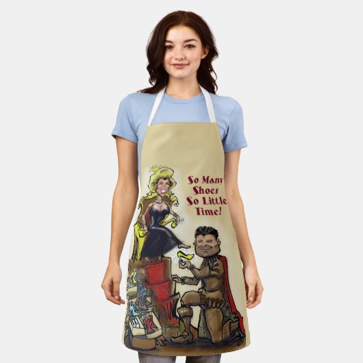 Tablier Apron Carte du monde Animaux (Porté)