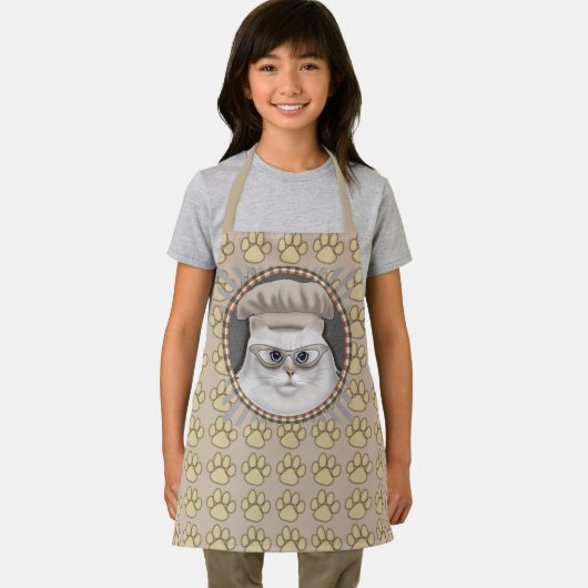 Tablier Apron Chef Chat Perse (Insitu)