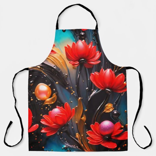 Tablier Apron Chef en fleurs : Ajouter un peu de style (Recto)
