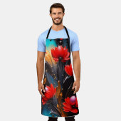 Tablier Apron Chef en fleurs : Ajouter un peu de style (Porté)
