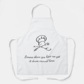 Tablier Apron Chef gras et drôle (Recto)