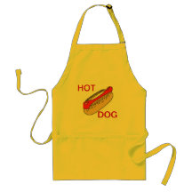 APRON CHEFS APRON POUR CHIEN CHAUD JAUNE