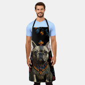 Tablier Apron - Chien de taupe d'art populaire mexicain (Porté)