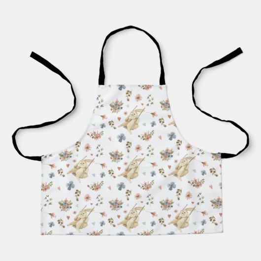 Tablier Apron Children (61 cm x 51 cm) - Rabbits Pattern (Recto)