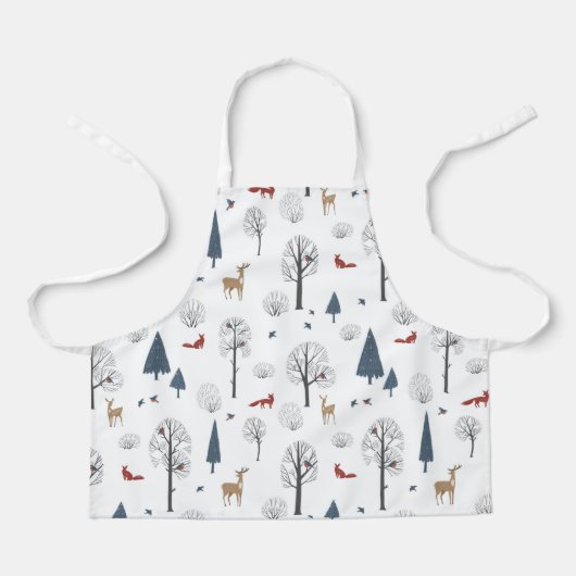 Tablier Apron Children (61 x 51 cm) - Winter Pattern (Recto)