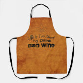 Tablier Apron Citation Vin Fun ! (Recto)