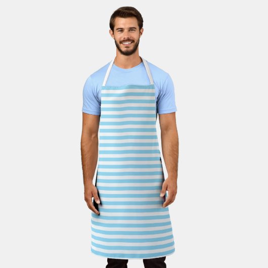 Tablier Apron Clearwater Stripe capri bleu (Porté)