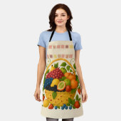 Tablier APRON - Colorful Overflowing Fruit Basket (Porté)