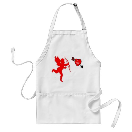 Tablier Apron Cupid et Heart Red (Devant)