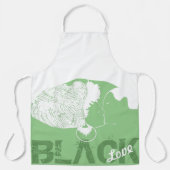 TABLIER APRON D'AMOUR NOIR (Recto)