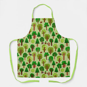 Tablier Apron d'animaux forestiers adorables