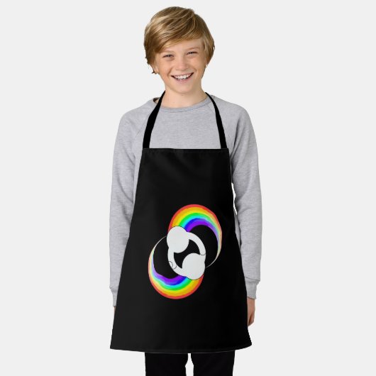 Tablier apron _ danse _ noir (Porté)