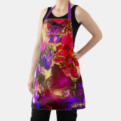 Tablier Apron d'art Wild Fuscia Gold Alcok (Insitu)