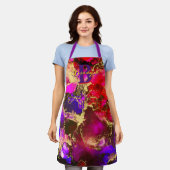 Tablier Apron d'art Wild Fuscia Gold Alcok (Porté)