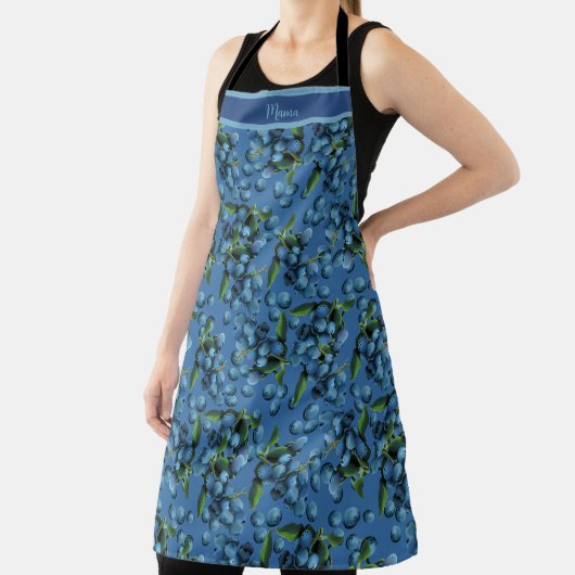 Tablier Apron de bleuets pluvieux (Insitu)