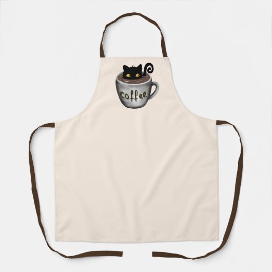 Tablier Apron de café amusant (Recto)