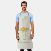 Tablier Apron de champignons de la Chanterelle botanique (Porté)