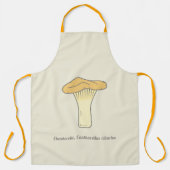 Tablier Apron de champignons de la Chanterelle botanique (Recto)