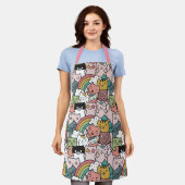 Tablier Apron de chats mignons (Porté)