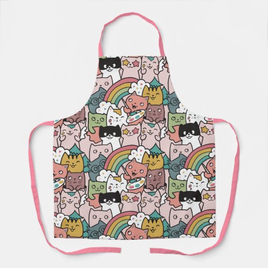 Tablier Apron de chats mignons (Recto)