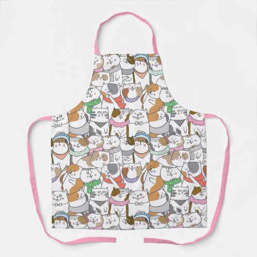 Tablier Apron de chats mignons (Recto)