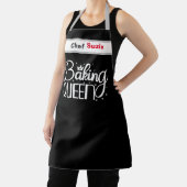 Tablier Apron de chef noir personnalisé Nom personnalisé F (Insitu)