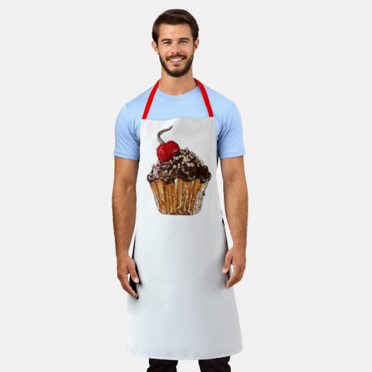 Tablier Apron de cupcake au chocolat (Porté)