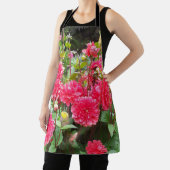 Tablier Apron de Dahlias roses profondes (Insitu)