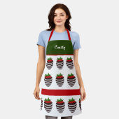 Tablier Apron de fraise couvert de chocolat adorable (Porté)