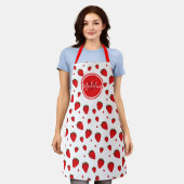Tablier Apron de fruits de fraise Monogram (Porté)