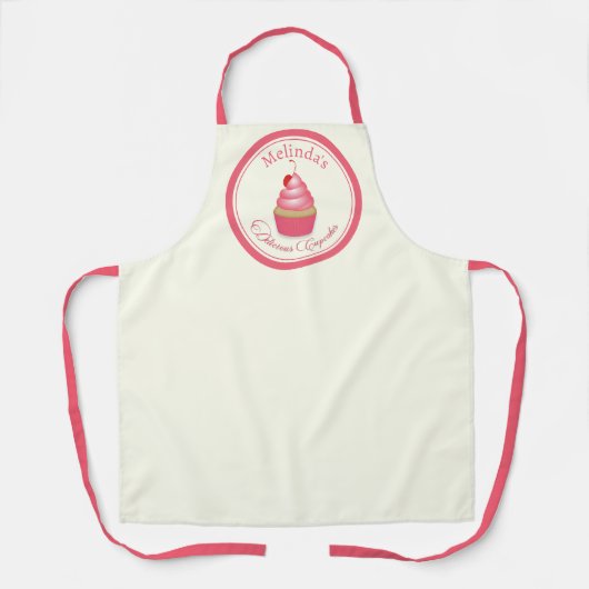 Tablier Apron de gâteaux délicieux rétro (Recto)