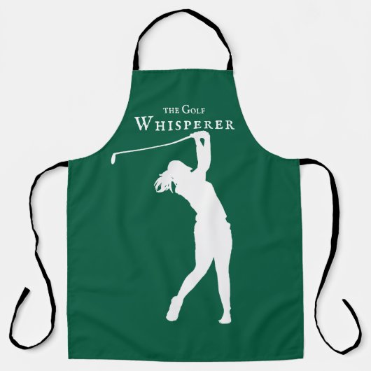 Tablier Apron de Golfeur personnalisable, Citations Whispe (Recto)