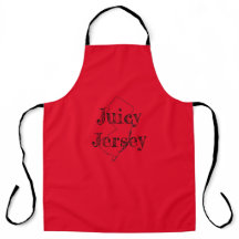 Apron de jersey juteux à la tomate rouge