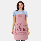Tablier Apron de la face de la citation de vin (Porté)