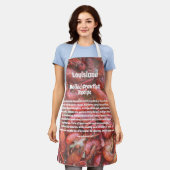 Tablier Apron de la recette de lotte cuite en Louisiane (Porté)