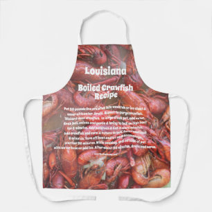 Tablier Apron de la recette de lotte cuite en Louisiane
