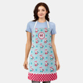 Tablier Apron de Motif de pingouin de Noël pour enfants Mo (Porté)