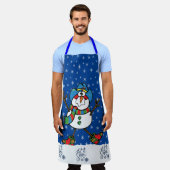 Tablier Apron de Noël du cowboy de l'Ouest (Porté)