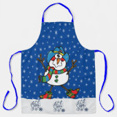 Tablier Apron de Noël du cowboy de l'Ouest (Recto)