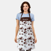 Tablier Apron de nom personnalisé Donut Baker (Porté)