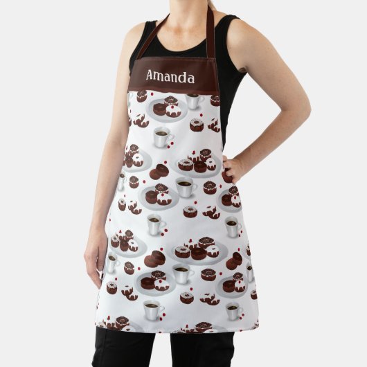 Tablier Apron de nom personnalisé Donut Baker (Insitu)