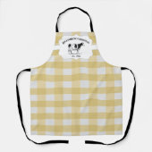 Tablier Apron de vache de ferme à Buffalo jaune (Recto)