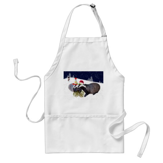 Tablier Apron des blaireaux de fête (Devant)