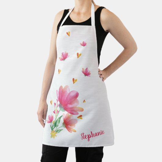 Tablier Apron des coeurs et des fleurs (Insitu)